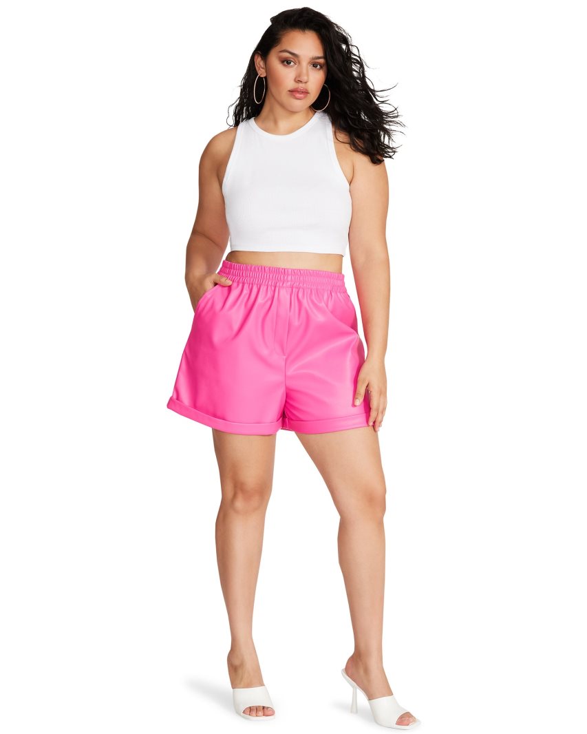 Pink Steve Madden Fonda Women's Shorts | PH 3024JHU